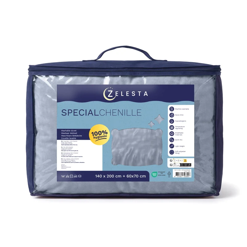 Zelesta Special Kids Chenille Bettdecke - Eisblau