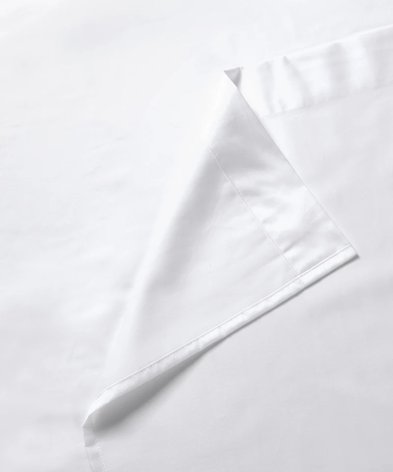 Bettlaken Ägyptische Baumwolle Satin 400TC | Weiß