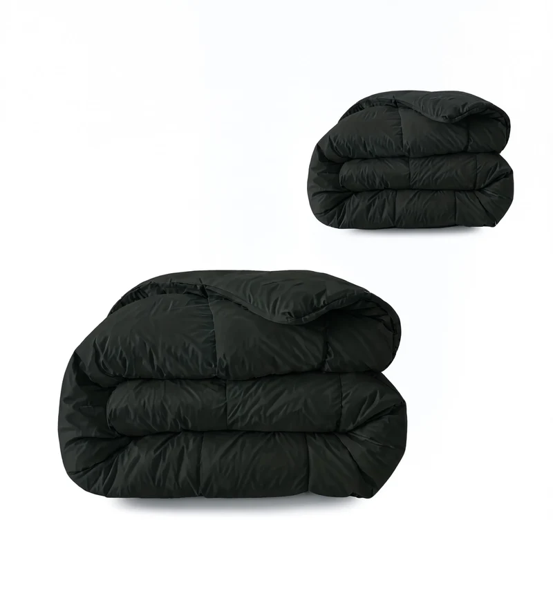 Zelesta Comfort Uni 4-Jahreszeiten Bettdecke - Schwarz