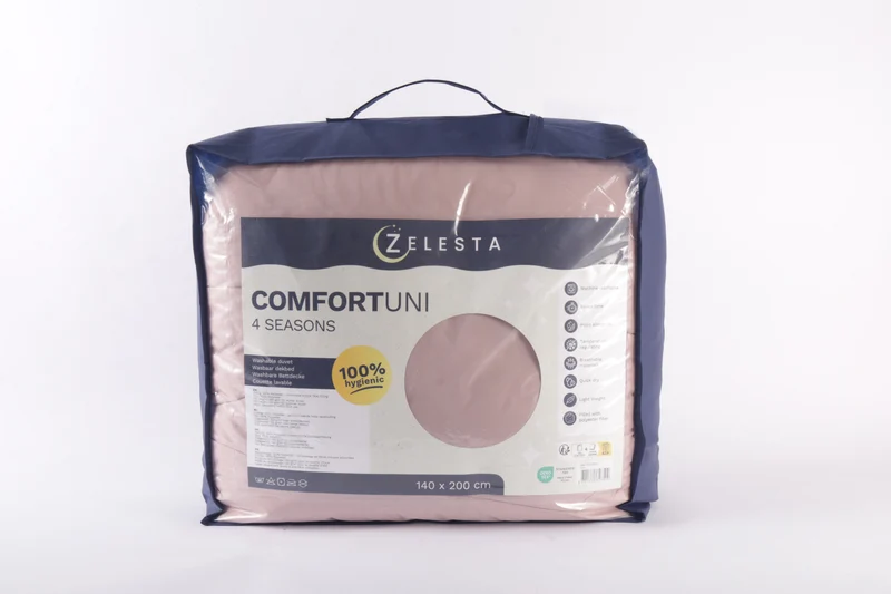 Zelesta Comfort Uni 4-Jahreszeiten Bettdecke - Altrosa