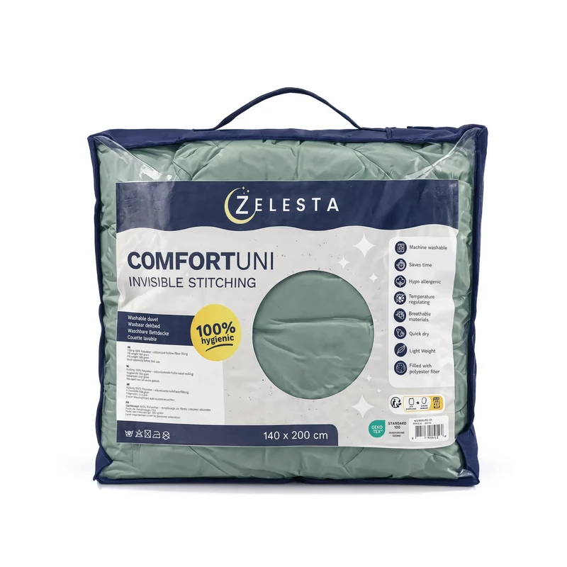 Zelesta Comfort Uni Nahtlose Bettdecke - Seeschaumgrün