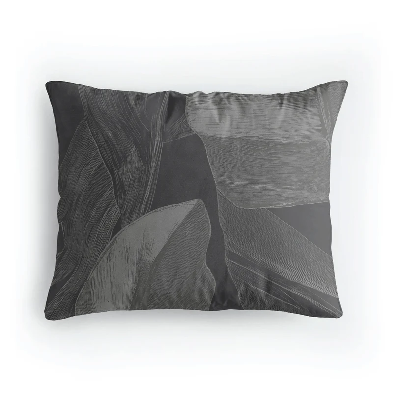 Zelesta Pure Design Baumwolle Kissenbezüge Set von 2 - Black Swan
