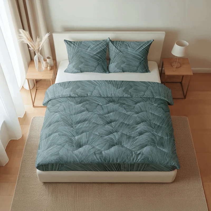 Zelesta Pure Design Baumwolle Bettdecke - Botanical Green