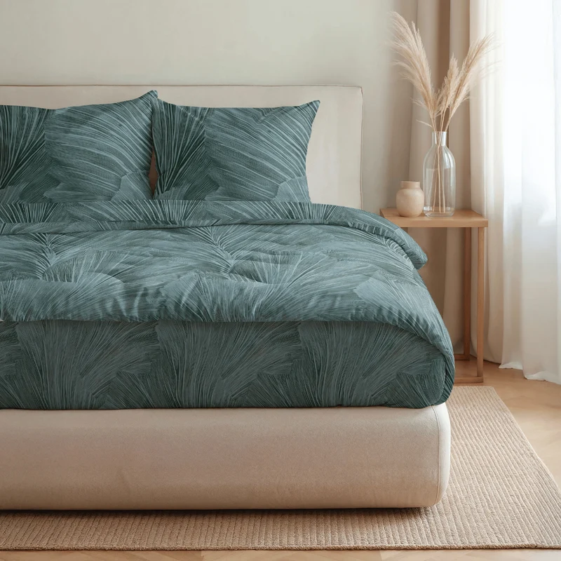 Zelesta Pure Design Baumwolle Bettdecke - Botanical Green