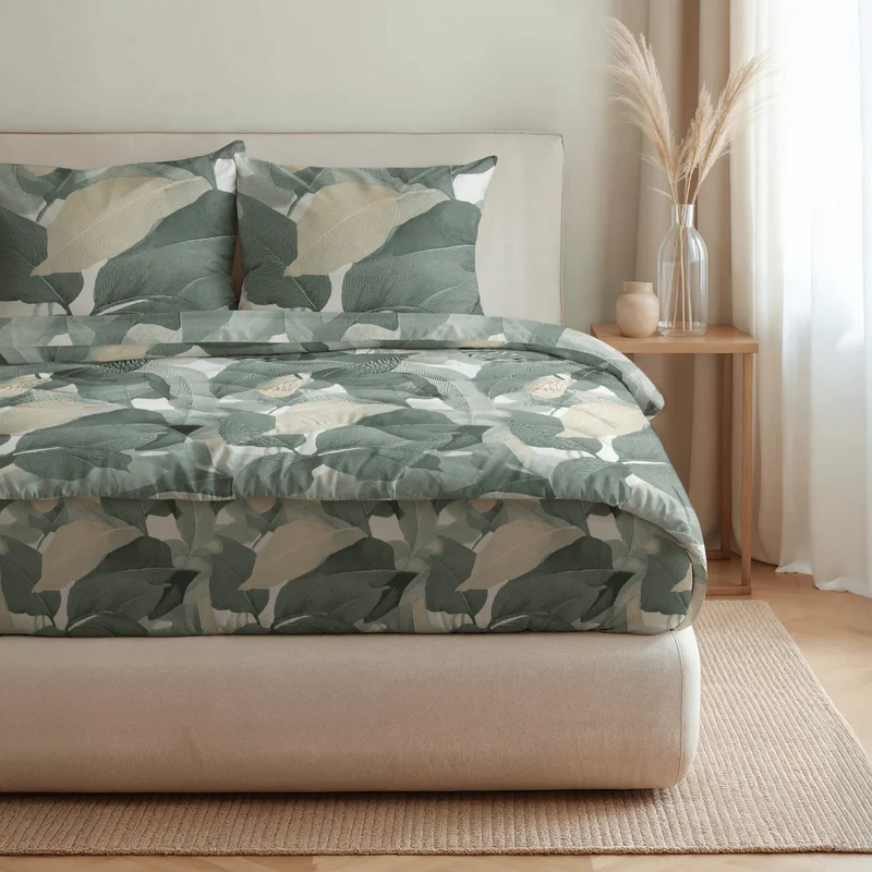 Zelesta Pure Design Baumwolle Bettdecke - Green Forest