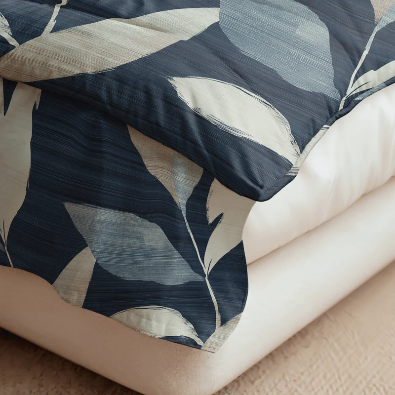 Zelesta Pure Design Baumwolle Bettdecke - Dark Leaves