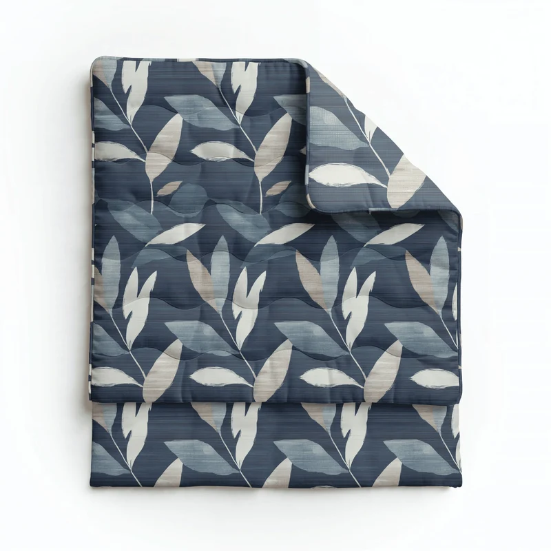 Zelesta Pure Design Baumwolle Bettdecke - Dark Leaves
