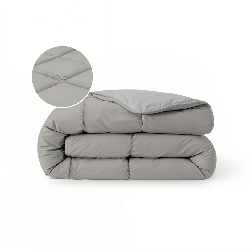 Zelesta Comfort Duo Sommerbettdecke - Grau & Sanftes Grau