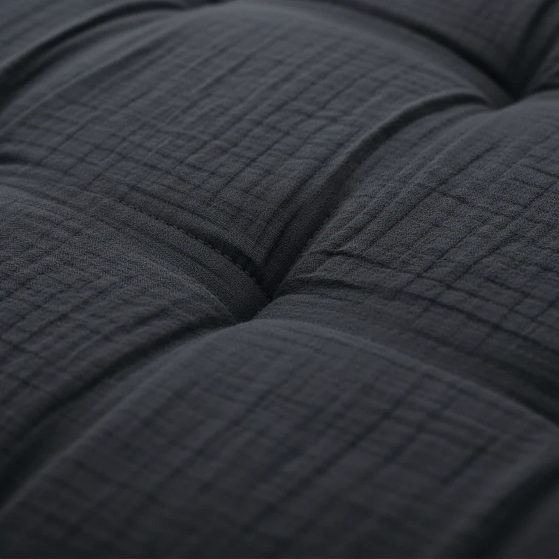 Zelesta Teddy Baumwolle Musselin - Anthracite