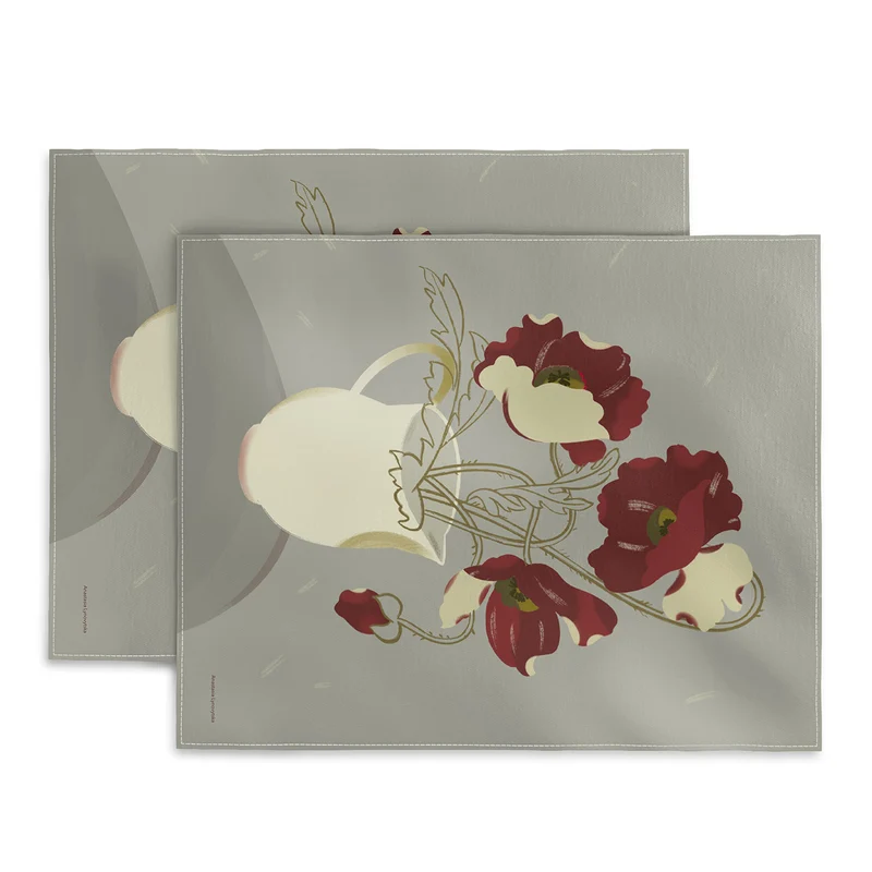 Still life with red poppies Placemat
