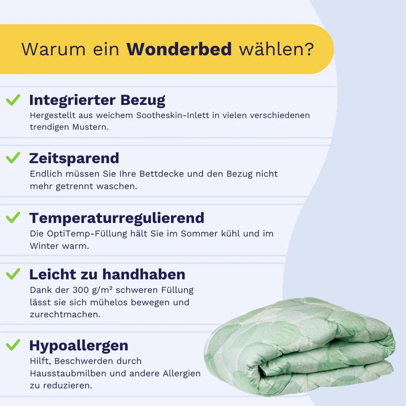 Zelesta Comfort Design Bettdecke - Frisches Blatt