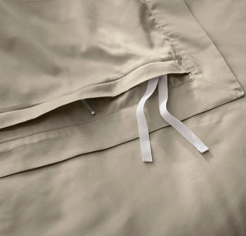 Signature Hemmed Duvet Set - Oak