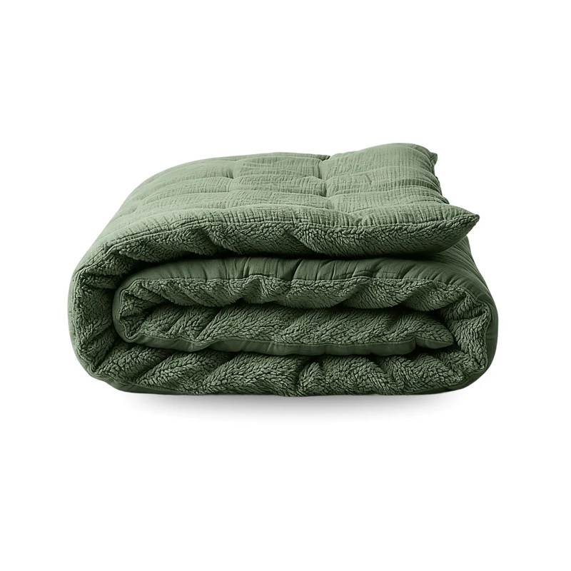 Zelesta Teddy Baumwolle Musselin - Green