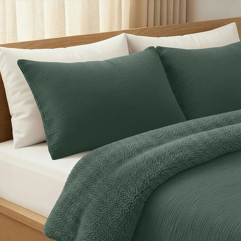 Zelesta Teddy Baumwolle Musselin - Green