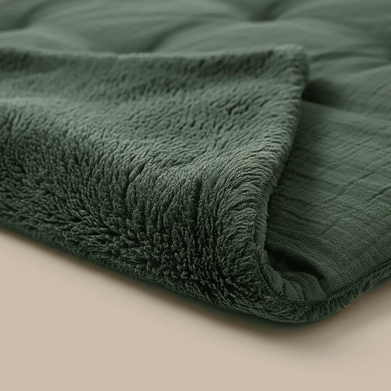 Zelesta Teddy Baumwolle Musselin - Green