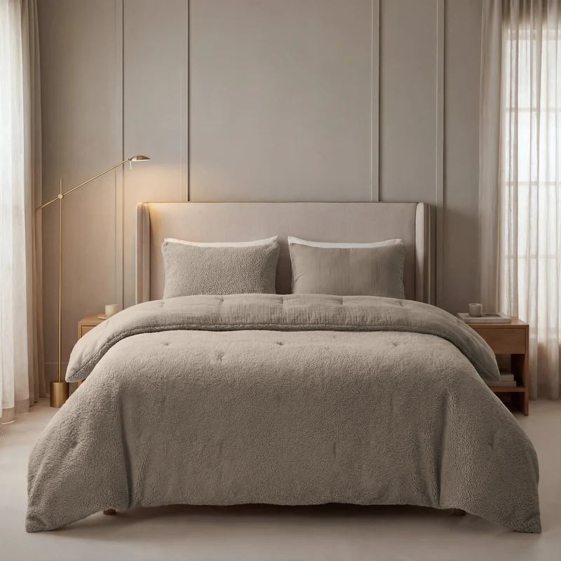 Zelesta Teddy Baumwolle Musselin - Taupe