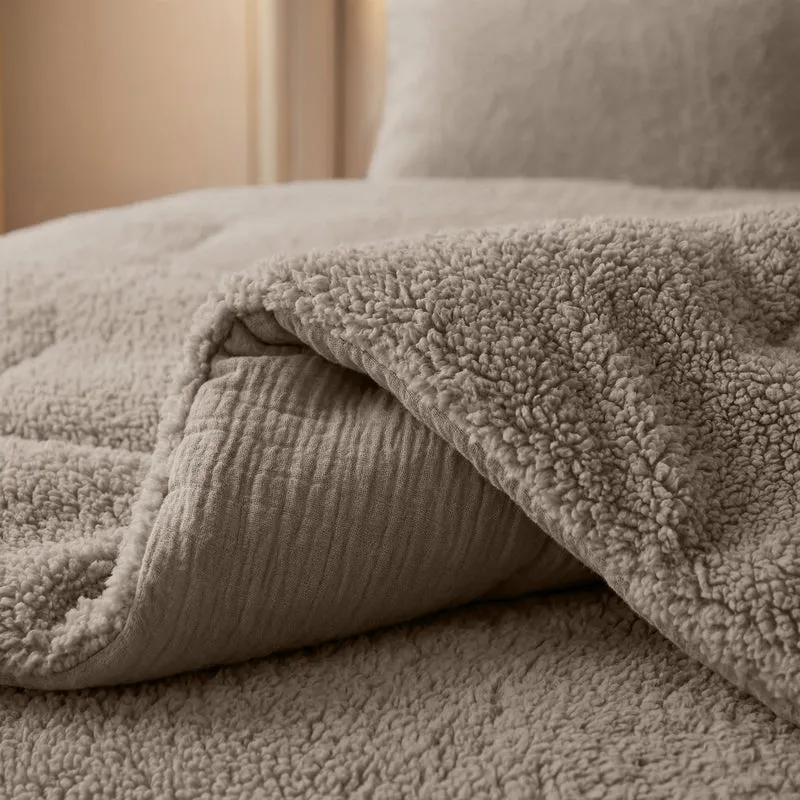 Zelesta Teddy Baumwolle Musselin - Taupe
