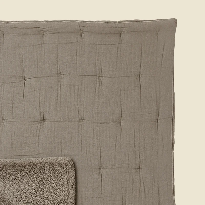 Zelesta Teddy Baumwolle Musselin - Taupe