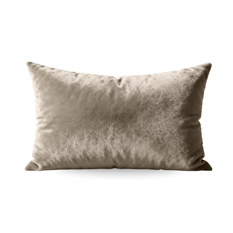 Zelesta Flanel Uni Kissenbezüge Set von 2 - Taupe