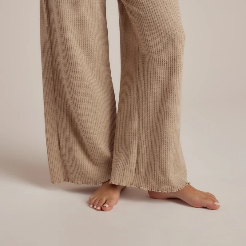 Soft Waffle Pyjama Broek - Nerts