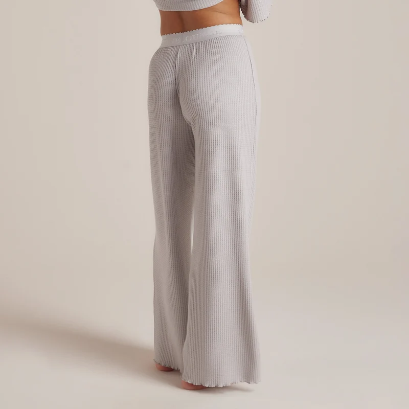 Soft Waffle Pyjama Broek - Frost