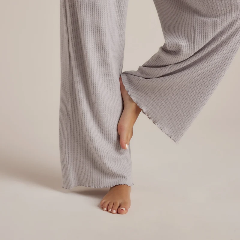 Soft Waffle Pyjama Broek - Frost