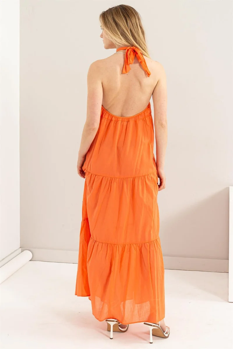 HYFVE Halter Neck Cover Up Maxi-jurk