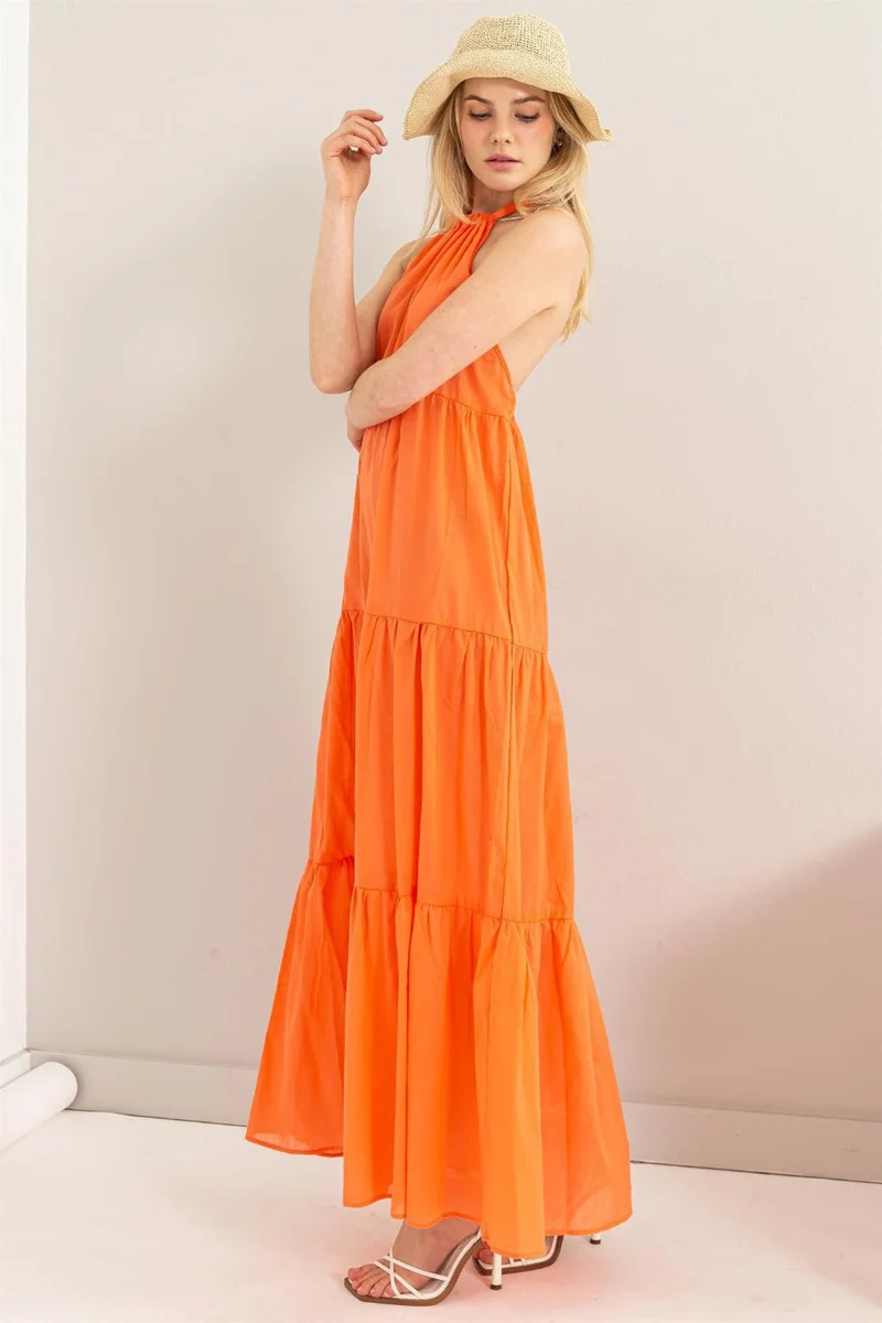 HYFVE Halter Neck Cover Up Maxi-jurk