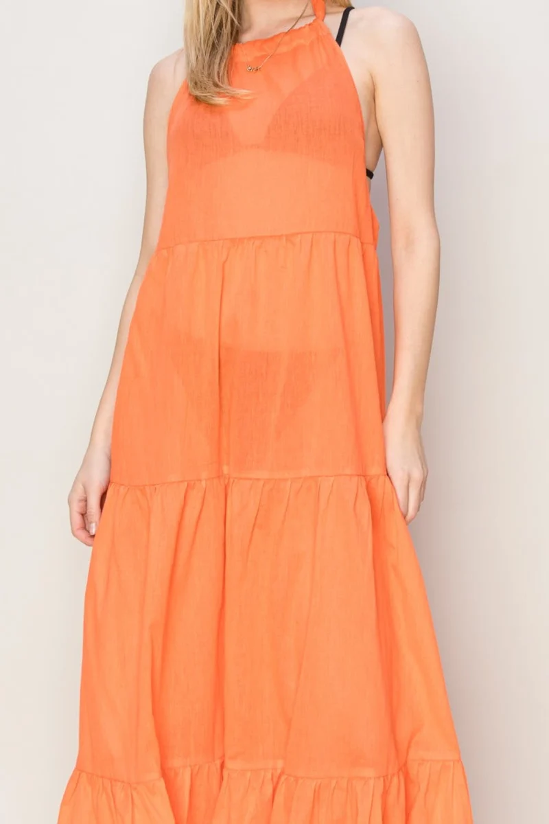 HYFVE Halter Neck Cover Up Maxi-jurk