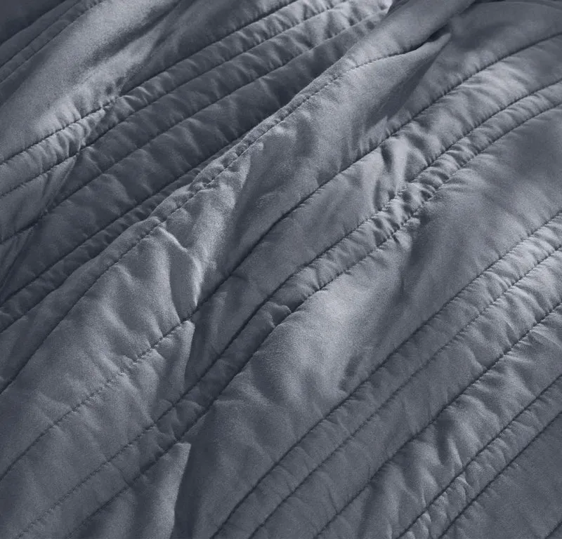 Signature Stripe Quilt Set - Mineral