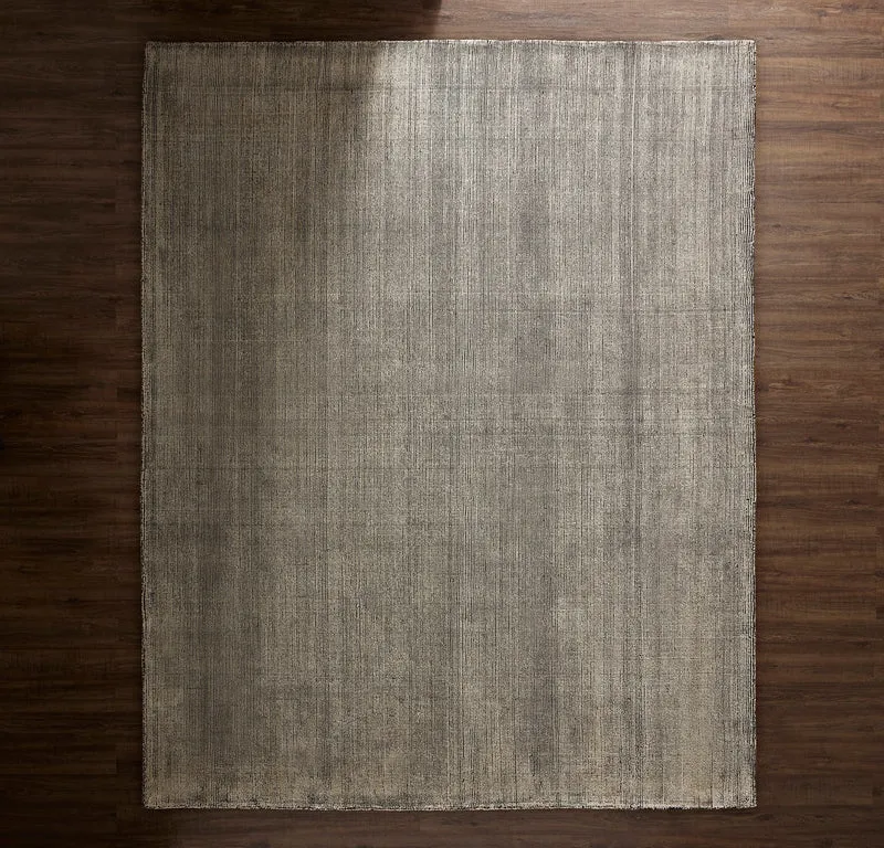 Two-Tone Ribbed Rug - Night/Cream
