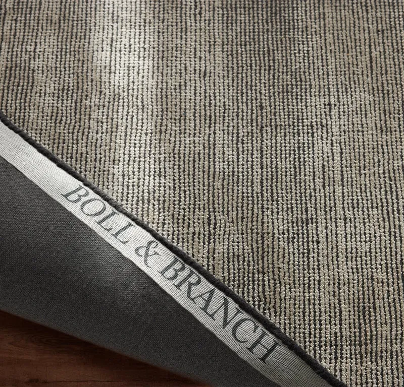 Two-Tone Ribbed Rug - Night/Cream