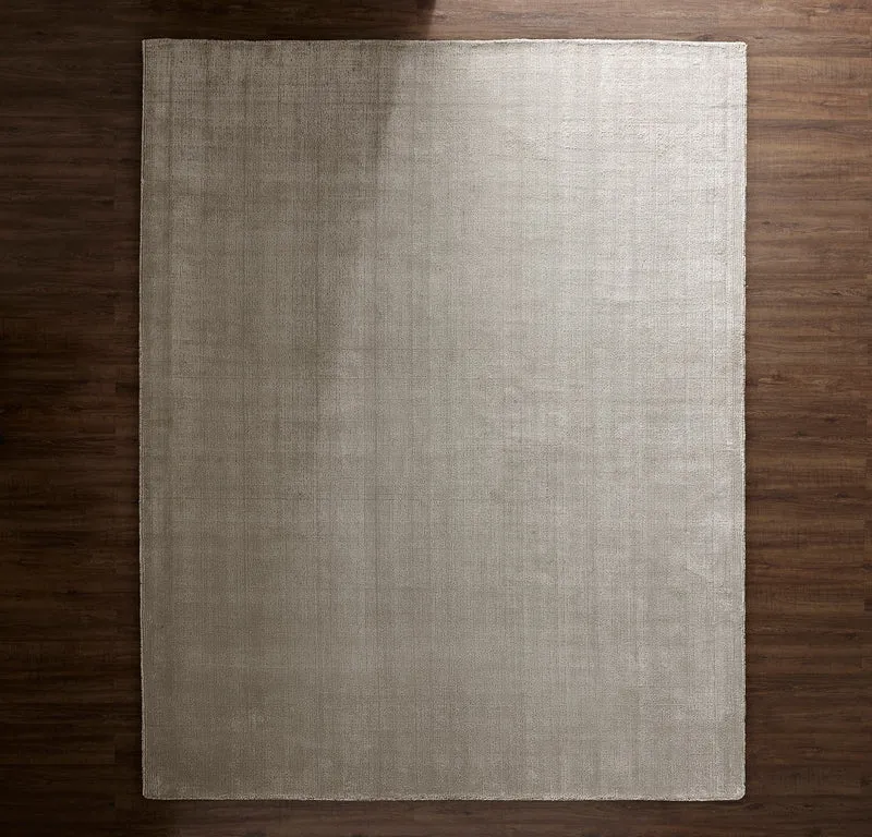 Two-Tone Ribbed Rug - Pewter/Mist