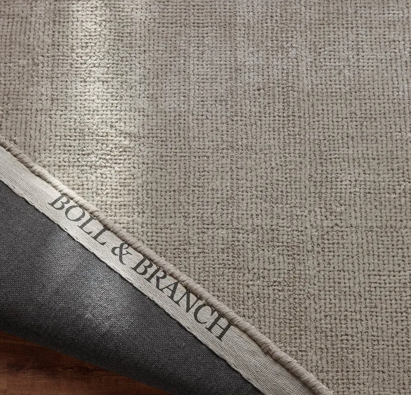Two-Tone Ribbed Rug - Pewter/Mist