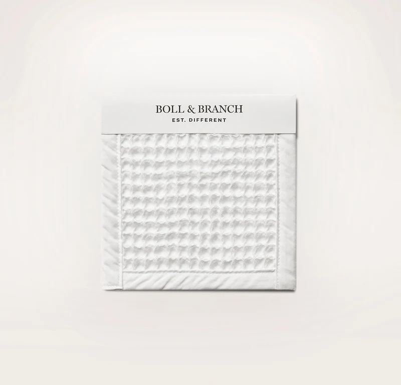 Waffle Fabric Swatch - White