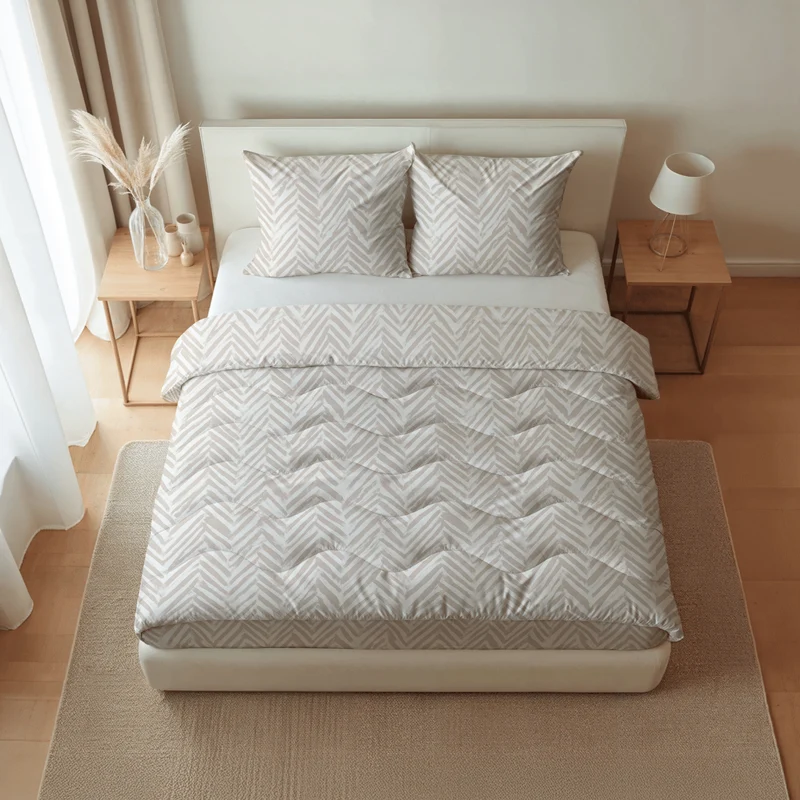 Zelesta Pure Design Baumwolle Bettdecke - Ethnic Cream