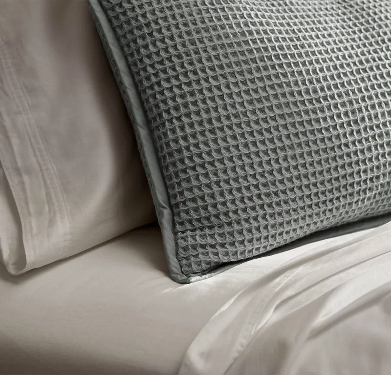 Waffle Pillow Cover - Shore