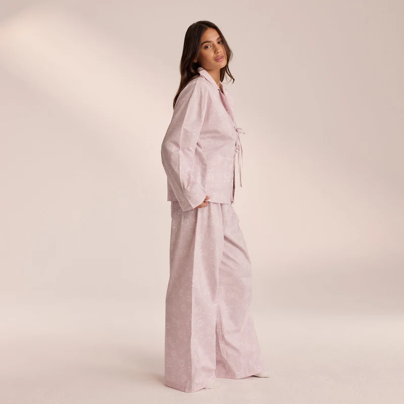 Katoenen Pyjamabroek - Lila