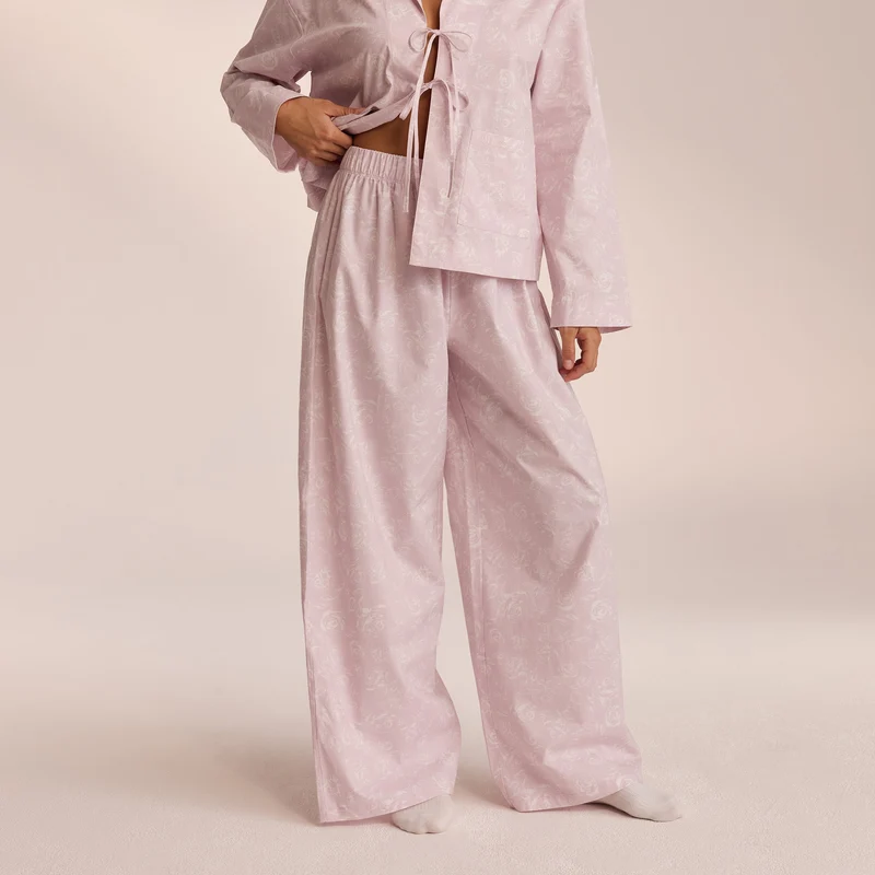 Katoenen Pyjamabroek - Lila