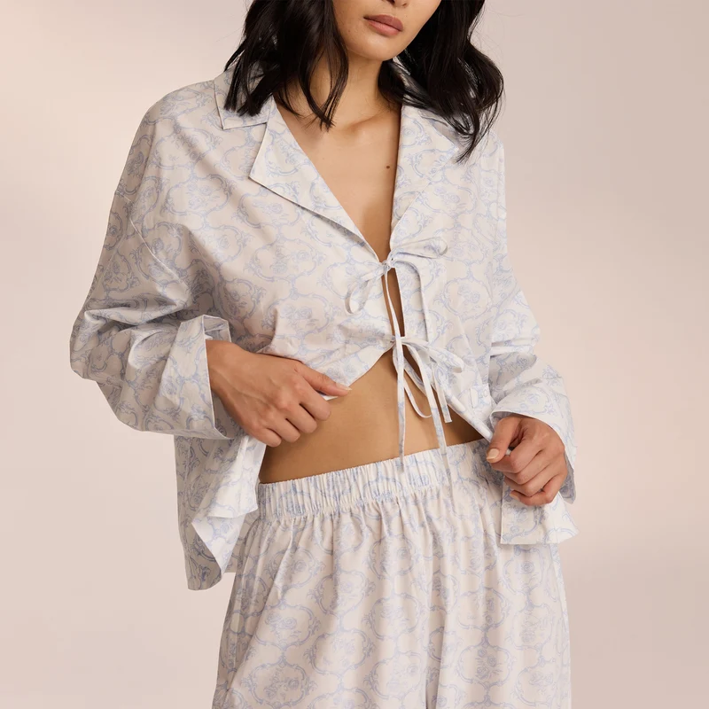 Katoenen Pyjamabroek - Blauw
