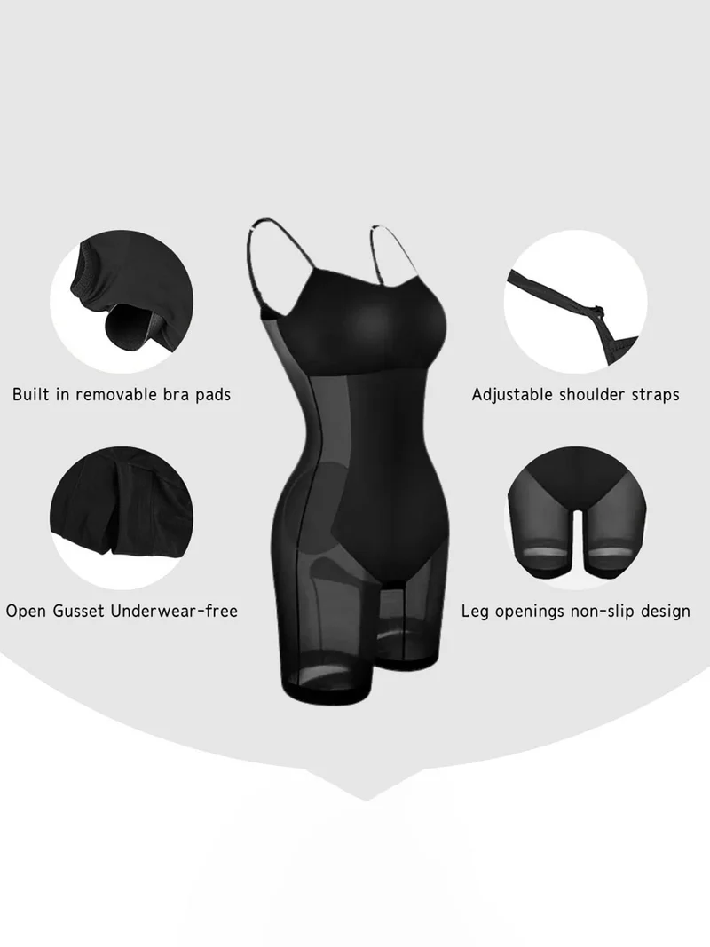 Basic Bae Ingebouwde Shapewear Mouwloze Maxi-jurk