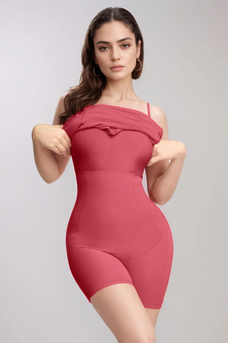 Basic Bae Ingebouwde Shapewear Mouwloze Maxi-jurk