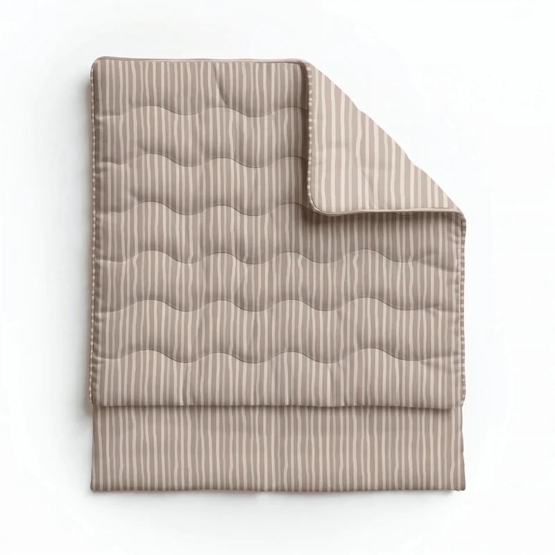 Zelesta Pure Design Baumwolle Bettdecke - Brown Stripes