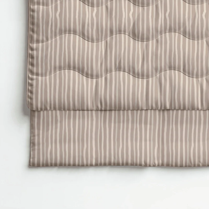 Zelesta Pure Design Baumwolle Bettdecke - Brown Stripes
