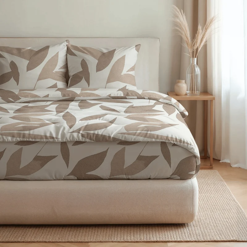 Zelesta Pure Design Baumwolle Bettdecke - Beige Autumn