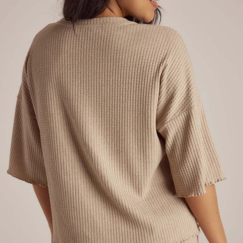 Soft Waffle Pyjama Top - Nerts