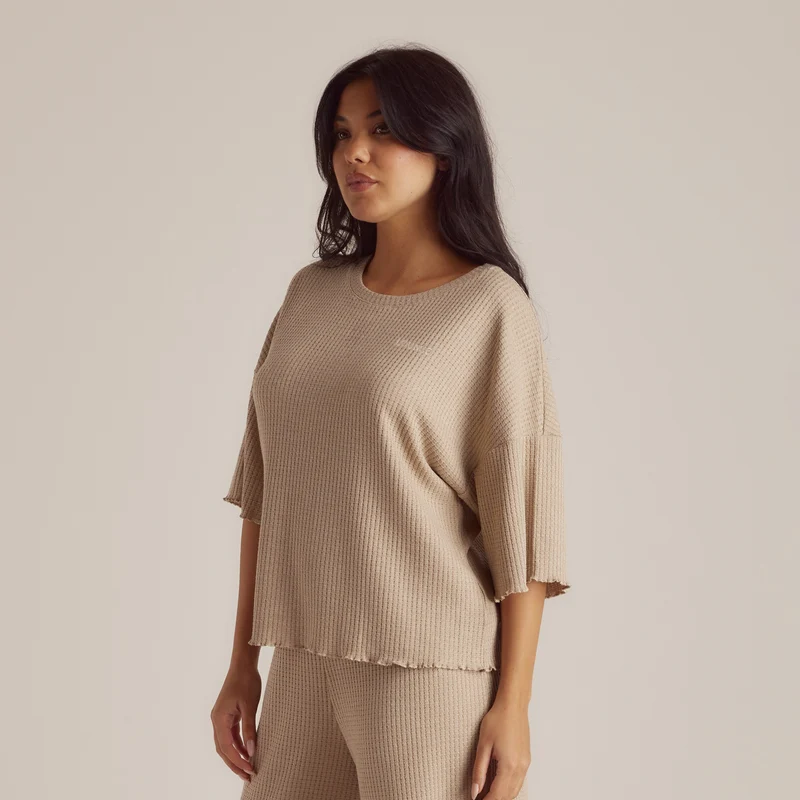 Soft Waffle Pyjama Top - Nerts