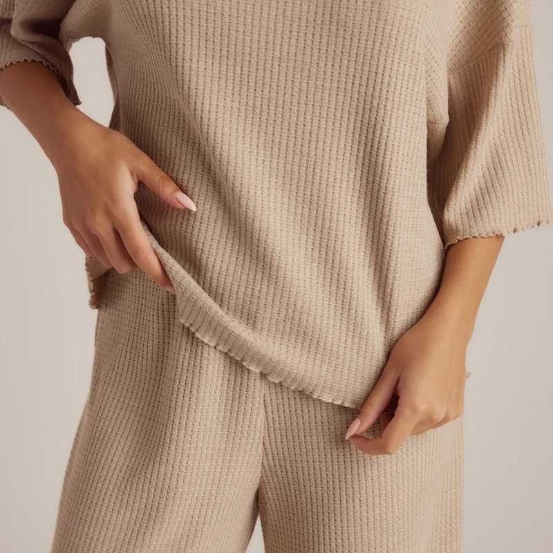Soft Waffle Pyjama Top - Nerts