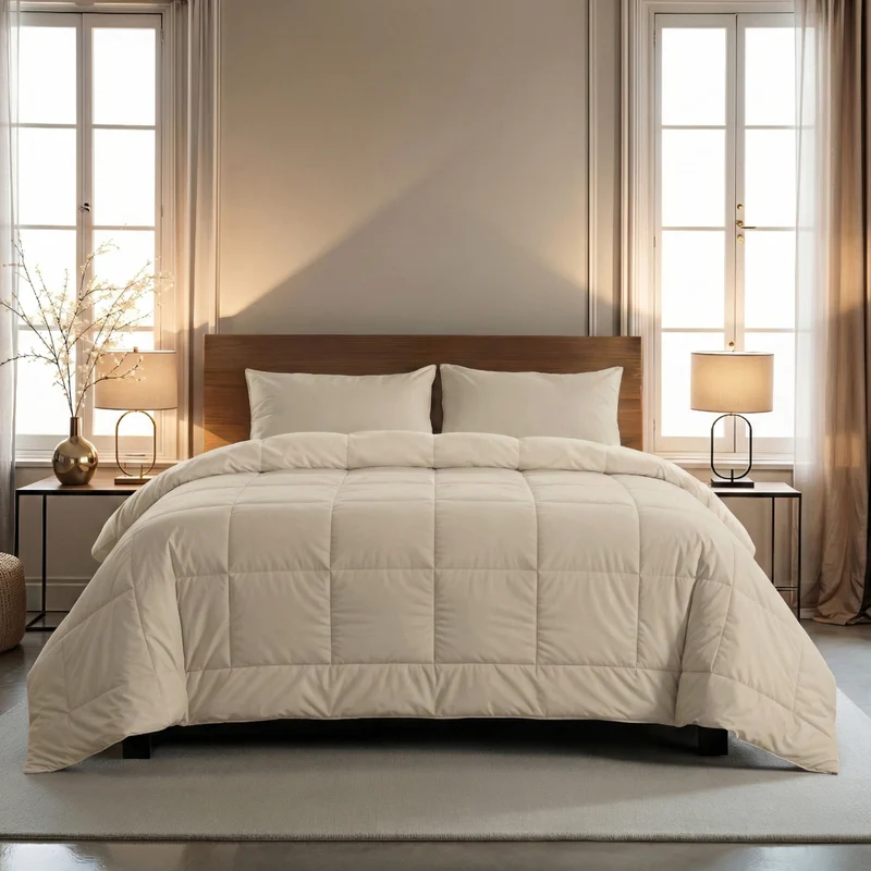 Zelesta Pure Uni Baumwolle Bettdecke - Desert Sand