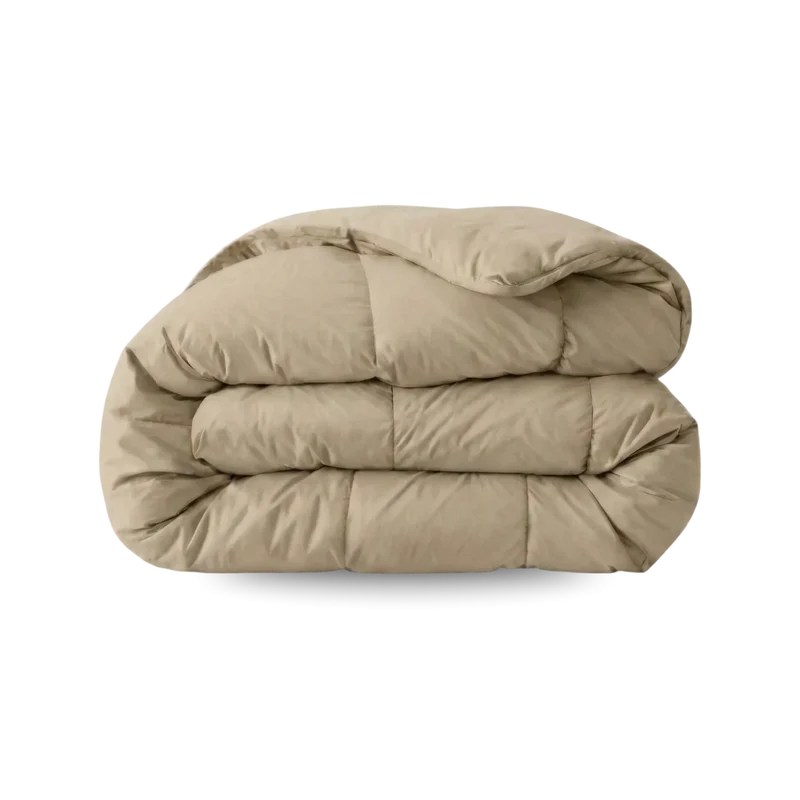 Zelesta Pure Uni Baumwolle Bettdecke - Taupe Blush